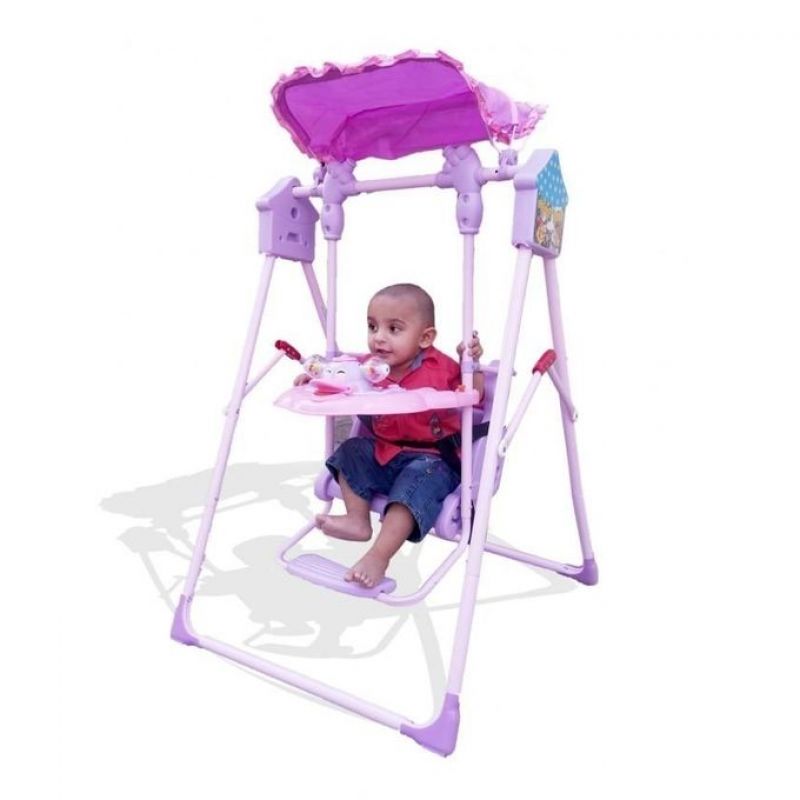 Swing Set for Kids - Purple